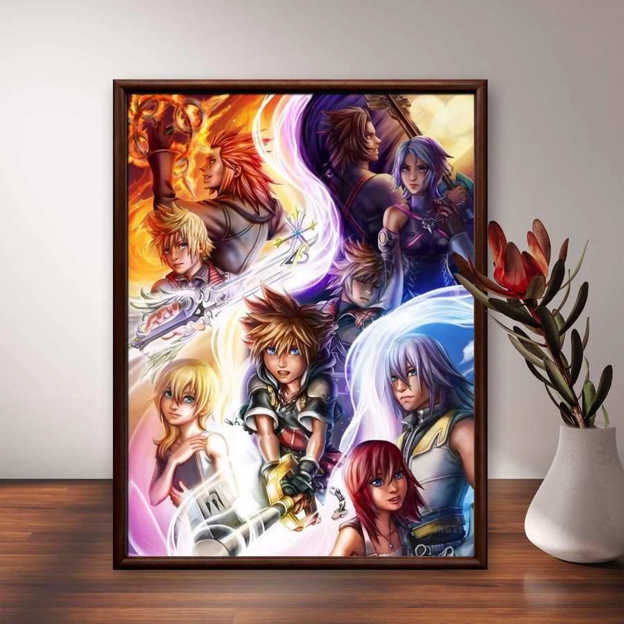 52TOYS Diamond Painting Kit Kingdom Hearts DIY Kreuzstich Set Multicolor B: 30,0 cm, H: 30,0 cm, T: 20,0 cm - Bild 2