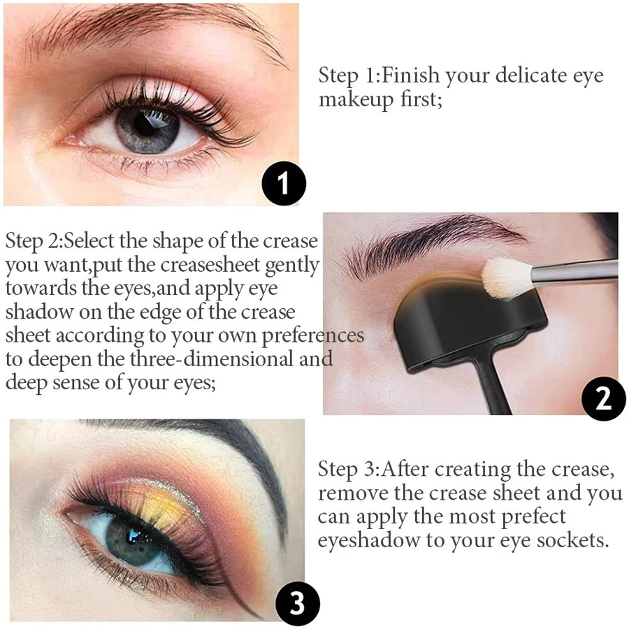 6 in 1 Eyeliner Schablone Silikon, Damen - Bild 3