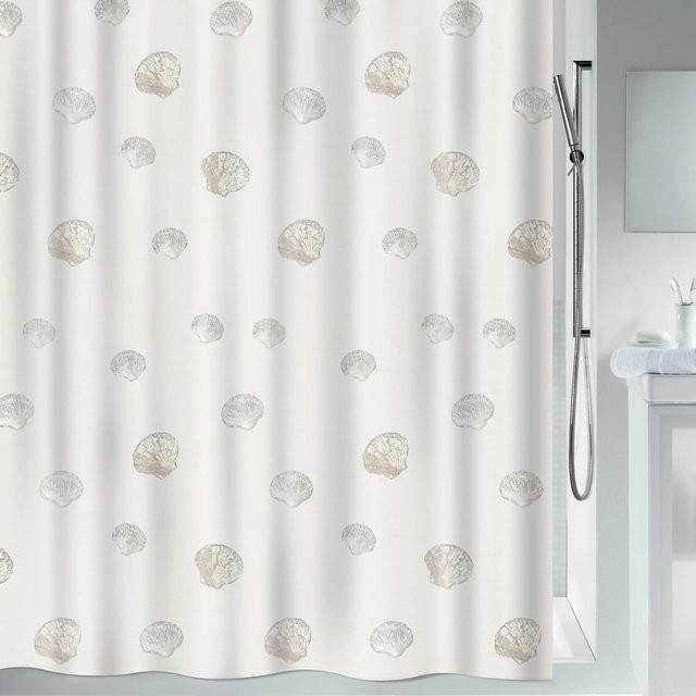 Spirella Duschvorhang Atlantis mit Muschelmotiv in Champagner, B: 120 cm, H: 200 cm - Bild 1