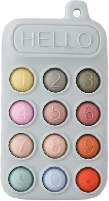 Binchi Outdoor Product Silikon Baby Beißring in Telefon- und Fernbedienungsform, Weiß, Sensorisches Spielzeug zur Linderung von Zahnfleischschmerzen für Säuglinge - Bild 1