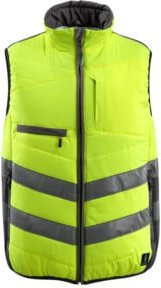 Mascot Grimsby Thermoweste in Gelb und Dunkelanthrazit, Größe L, EN ISO 20471 Class 1 - Bild 1
