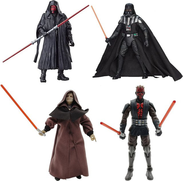 Star Wars Bandai Darth Vader Darth Maul Darth Sidious Actionfigur, mit beweglichen Gelenken, ab 4 Jahren - Bild 1