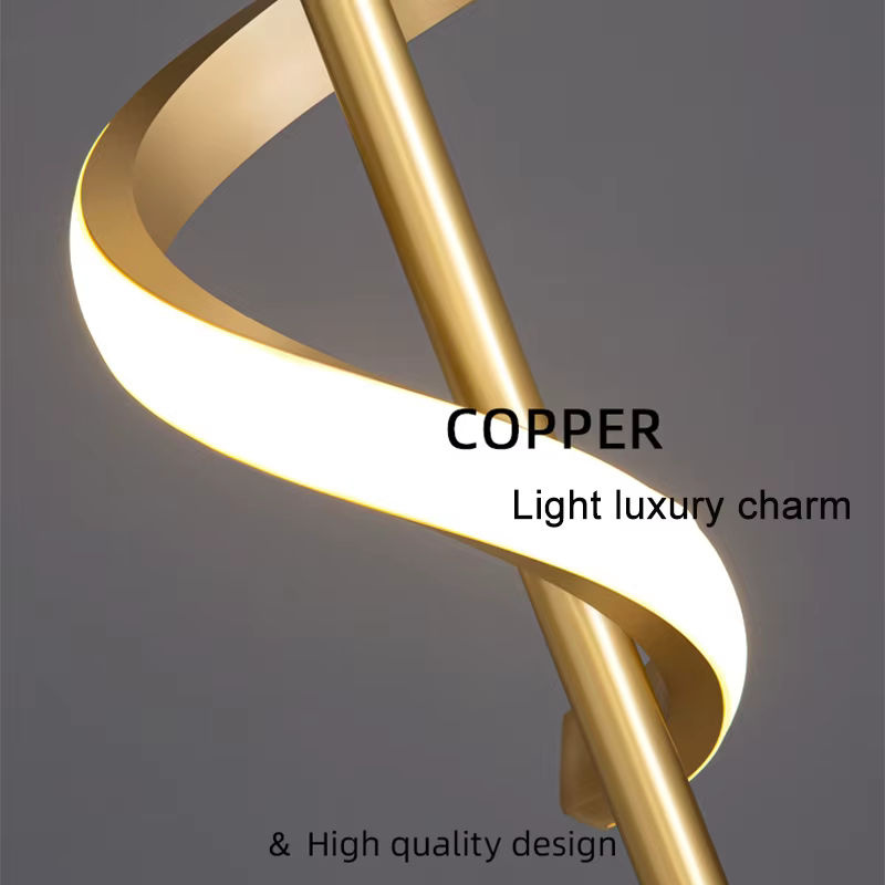 Lyfs LED Wandlampe im Nordic Design für Wohnzimmer und Schlafzimmer, Gold/Messing, Warmweiß - Bild 5