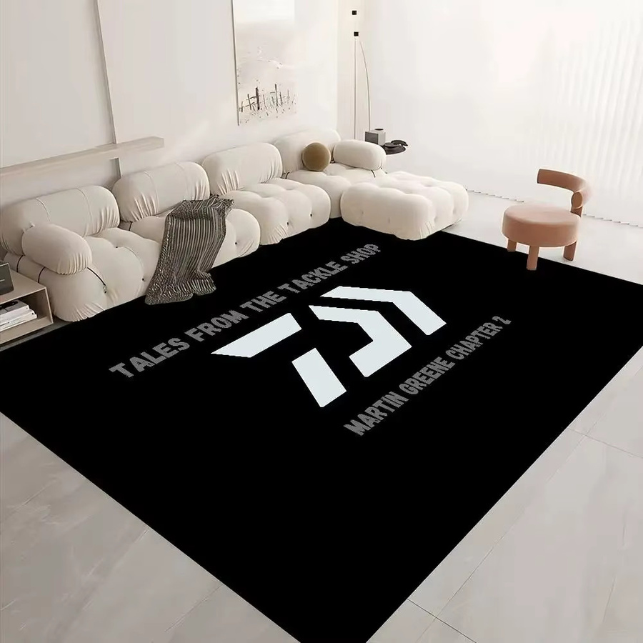 FishingS Logo-Bodenmatte, rutschfester und saugfähiger Teppich für Flur und Schlafzimmer, B/T: 60 x 40 cm - Bild 2