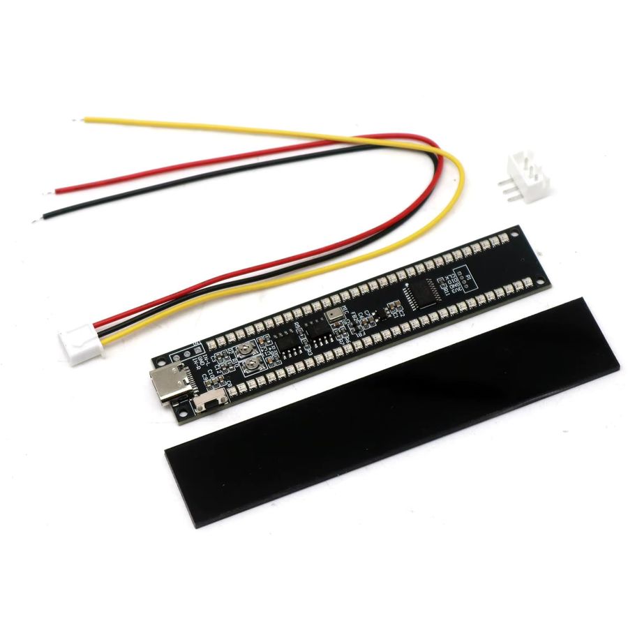 Dykcells RGB Musik-Spektrum Lampe mit 32 LED und Typ-C Anschluss für Audio-Rhythmus-Umgebungsbeleuchtung - Bild 2
