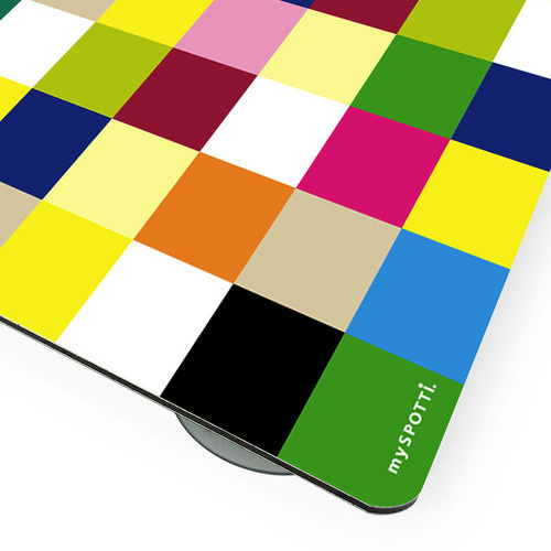 mySPOTTI Mini-Spritzschutz Colour aus Aluverbund mit Punktemuster, B/T/H: 41,0 x 59,0 x 0 cm, Multicolor - Bild 2