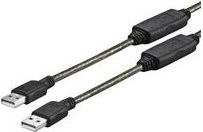 VivoLink USB A auf USB A Datenkabel Schwarz 20m - Bild 1