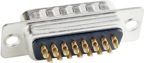 Conec D-SUB Stiftleiste 301A10019X Polzahl: 9 Lötkelch in Silber - Bild 1