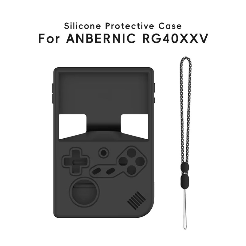 DATA FROG Silikon-Schutzhülle für Anbernic RG556, RG35XX, RG40XX H, RG40XXV und RG Cube in Schwarz - Bild 3