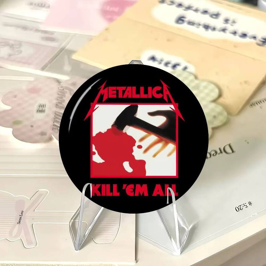 kayou Anstecknadel Metall, Logo M-Metallica Band Cartoon, Unisex - Bild 5