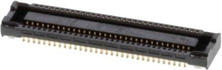 Molex Buchsengehäuse-Platine mit 64 Polen in Schwarz und Gold, Artikelnummer 513386473 Tape - Bild 1