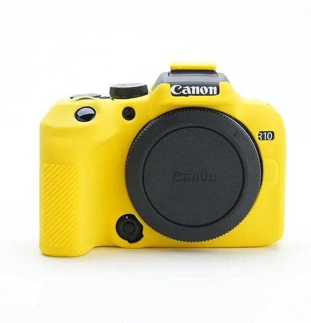 Canon EOS R10 Silikon Schutzhülle Kamera Tasche Gelb - Bild 1