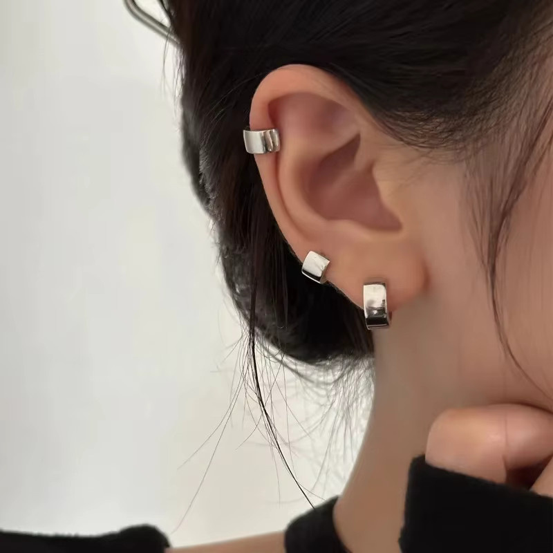 PANJBJ Geometrie-Ohrringe, 925 Silber, Damen - Bild 2