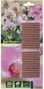 GPI Gärtners Düngestäbchen für Orchideen, 30 Stück, braun, Langzeitdünger für Zimmerpflanzen - Bild 1