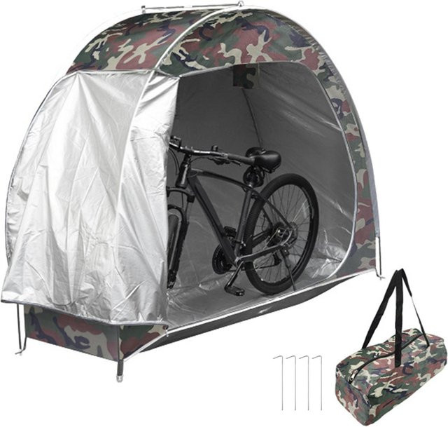 Lixada Fahrrad-Aufbewahrungszelt für den Außenbereich aus wasserdichtem 210D Oxford-Gewebe in Camouflage/Multicolour - Bild 1