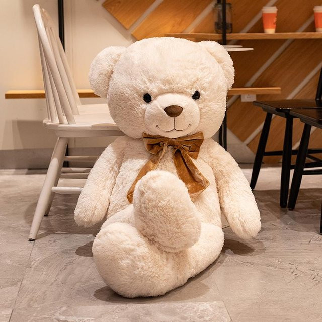 Kidsly Teddybär mit Schleife, Plüschtier, Braun, ab 14 Jahren - Bild 1
