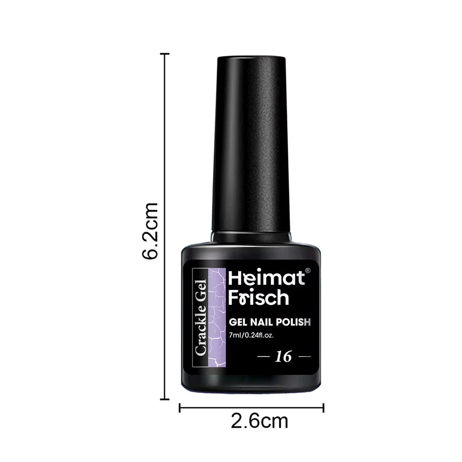 Heimat Frisch Crackle Gel-Nagellack, Blau, Glänzend, 7 ml - Bild 3