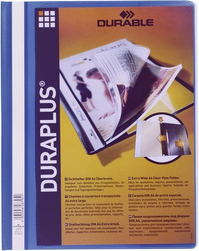 Durable Angebotshefter DURAPLUS DIN A4 Blau Transparent - Bild 1