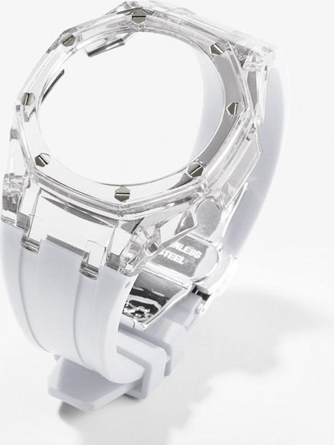 Uhrenarmband Silikon, Weiß, Unisex - Bild 1