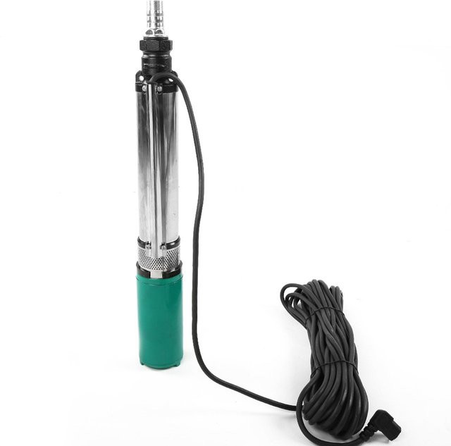 Aimo Solar Tiefbrunnenpumpe DC Tauchwasserpumpe aus Edelstahl in Silber - Bild 1