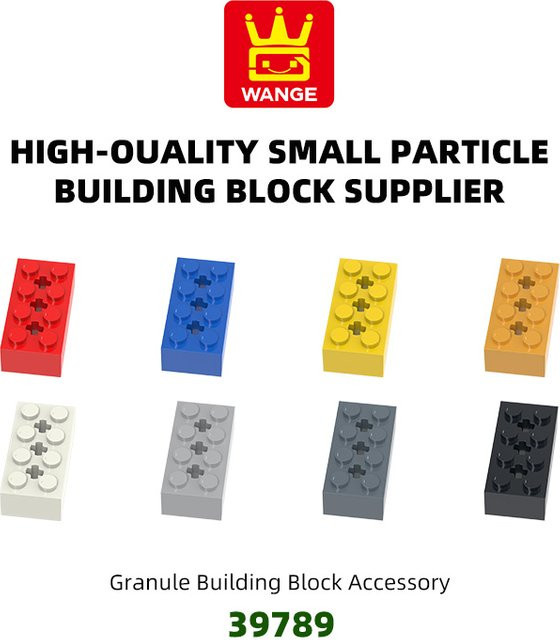Wange 41 Stück 2x4 Bausteine mit Kreuzachsenloch in Gelb, kompatible MOC-Teile aus Kunststoff für kreatives Spielzeug - Bild 1