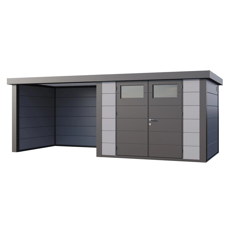 Telluria Gerätehaus Classico in Grau mit B/T/H: 602 x 258 x 219 cm - Bild 2