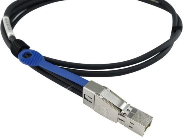 BlueOptics InfiniBand-Kabel Schwarz 5 m mit 4x Mini-SAS SFF-8088 auf 4x Mini-SAS HD SFF-8644 - Bild 1