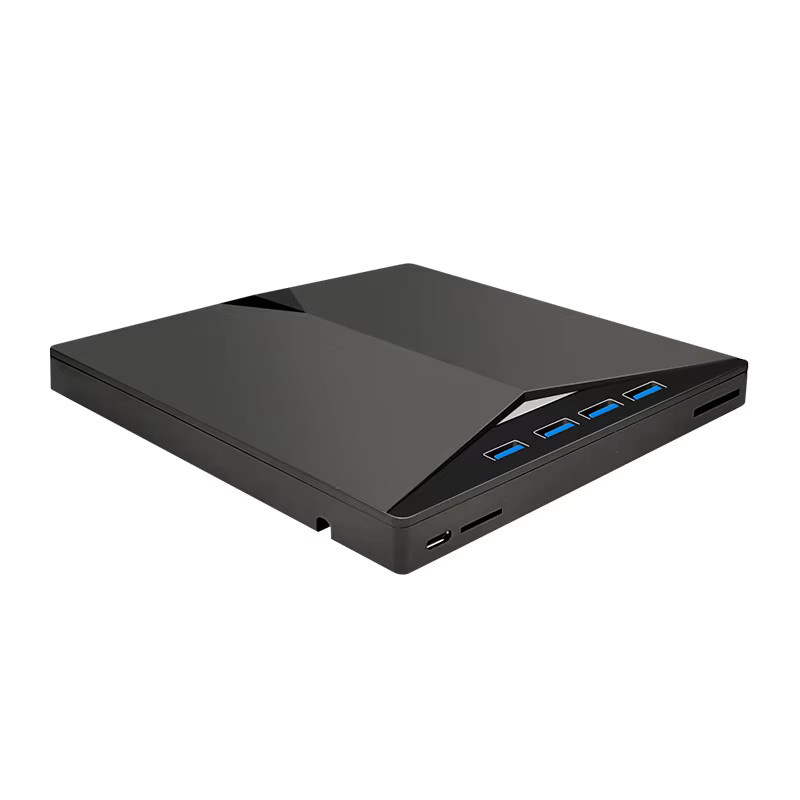 GGBEE 7-in-1 USB-C Externes DVD Laufwerk mit SD und TF Kartenleser, DVD Brenner und Recorder in Schwarz für PC, Laptop und Notebook - Bild 5