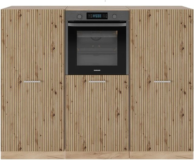 Vicco R-Line Küchenblock Artisan-Eiche/Goldkraft Eiche, Breite: 180 cm - Bild 1