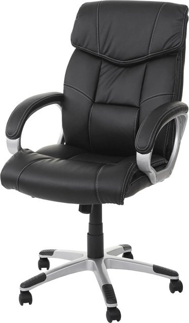 Massage-Bürostuhl MCW A71 mit Massage- und Heizfunktion in Schwarz aus Kunstleder - Bild 2