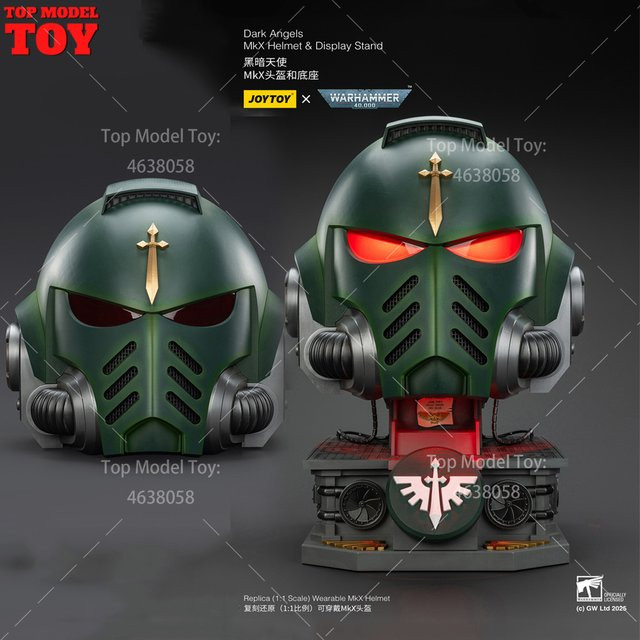 JOYTOY Warhammer 40K Dark Angels MkX Helm Display Stand, Action Figur Zubehör, 1/1 Skala - Bild 1