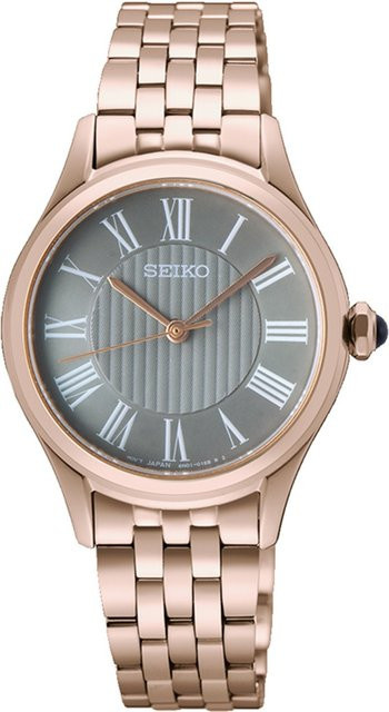 Seiko Armbanduhr, Quarz, Edelstahl, Grau, 30 mm, Damen - Bild 1