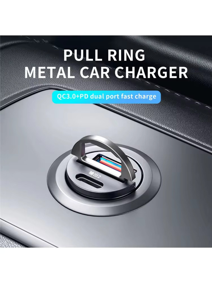 TCYATO Mini-Autoladegerät mit QC3.0 und PD Schnellladung, USB Typ C, Schwarz - Bild 6