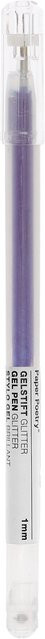 Rico Design Paper Poetry Gelstift mit Glitter in Lila, Stiftstärke 1mm - Bild 1