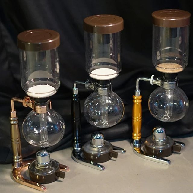JUNBOPRO Siphon Kaffee Kessel aus Glas mit Infuser für Barista Zubehör - Bild 1