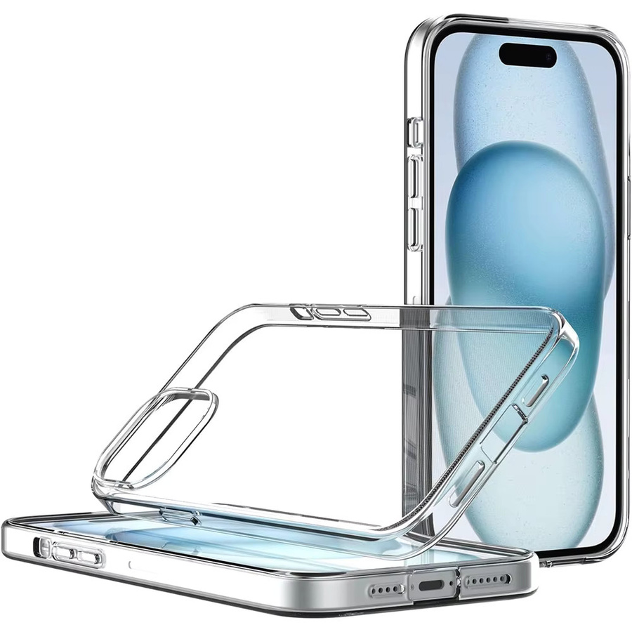 Ricestate Silikon-Softcover für iPhone 16 15 14 13 12 11 Pro Max – Klare Transparente Hülle, Schlank und Stoßfest - Bild 1