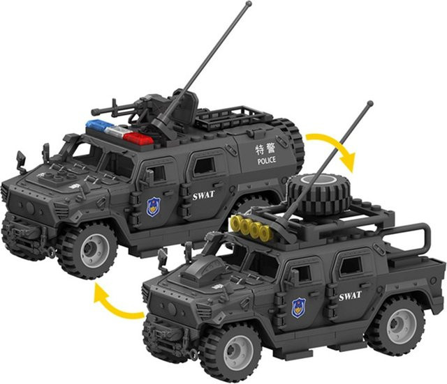 DBPALY Weltkrieg Armee Militär Soldaten SWAT Panzer Fahrzeug, Bausteine - Bild 1
