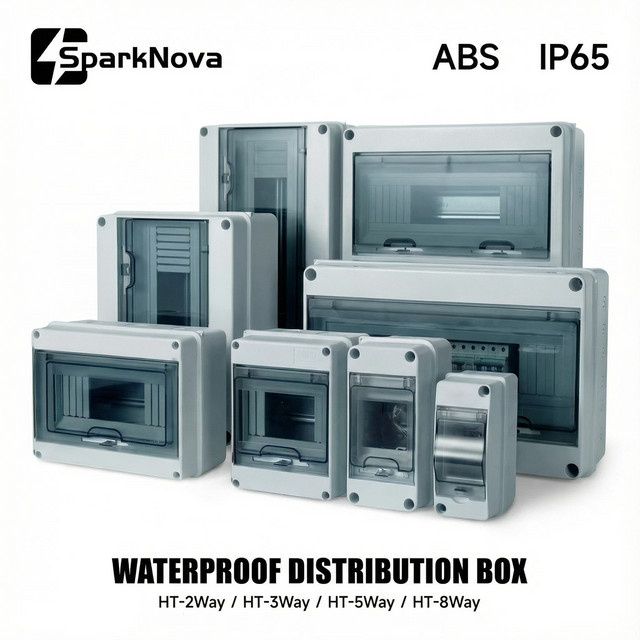 SparkNova IP65 Wasserdichte elektrische Anschlussdose aus ABS-Kunststoff als Verteilerplatine für CCTV- und Solarsysteme - Bild 1