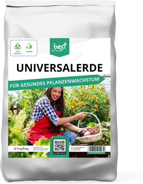 Best for Home Universalerde Torffreie Pflanzerde für Hochbeete und Balkon 50 l - Bild 1
