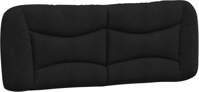 vidaXL Kopfteil-Kissen Hvar in Schwarz aus Polyester, Breite: 130 cm - Bild 1