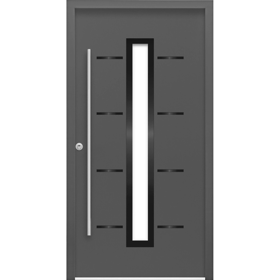Splendoor Sicherheits-Haustür ThermoSpace Prime Milano RC2 in Anthrazit mit Glaseinsatz, B/H: 100 x 210 cm, Anschlag Links - Bild 2