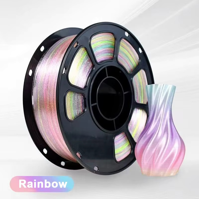 EasyThreed PLA Filament Kristall Glitzerpunkt Regenbogen Multicolour 1,75 mm - Bild 2