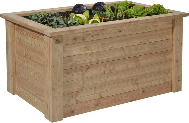 Gaspo Hochbeet Gmünd aus Holz in Braun, B/T/H: 146 x 74 x 74 cm - Bild 1