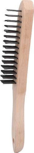 KS Tools Stahl-Handdrahtbürste 4-reihig in Steel, Länge: 29 cm - Bild 1
