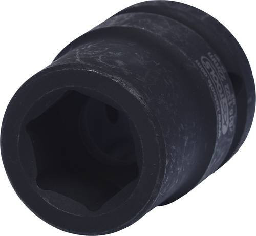 KS Tools 3/4 Zoll Sechskant-Kraft-Stecknuss kurz in Schwarz, 22mm, aus Chrom-Molybdän - Bild 1