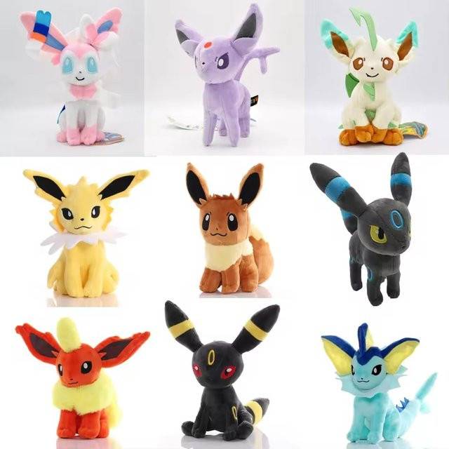 DUODUOBAO Pokémon Eevee Flareon Jolteon Plüschfiguren, Plüsch / Textil - Bild 1