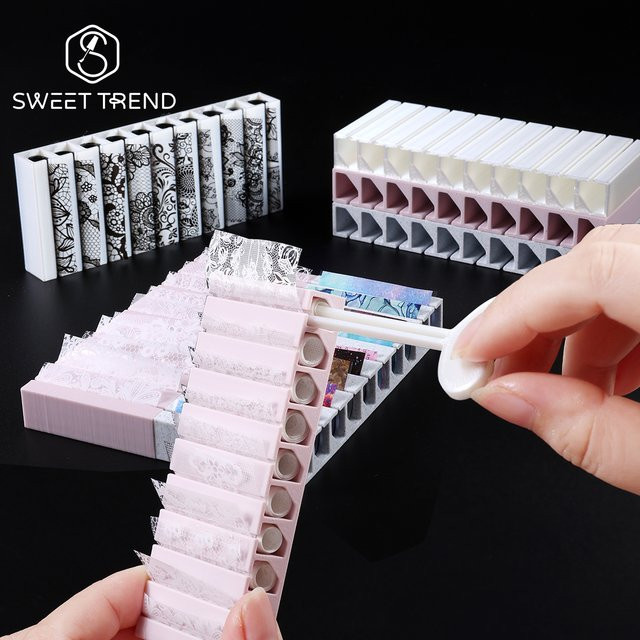 SWEET TREND Aufbewahrungsbox für Nageltransferfolien, S650 White, Unisex - Bild 1