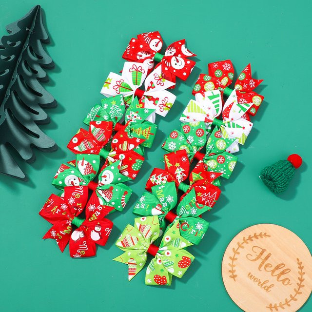 KIDS BOWS Haarspangen-Set, 6-teilig, Weihnachten, Kinder - Bild 1