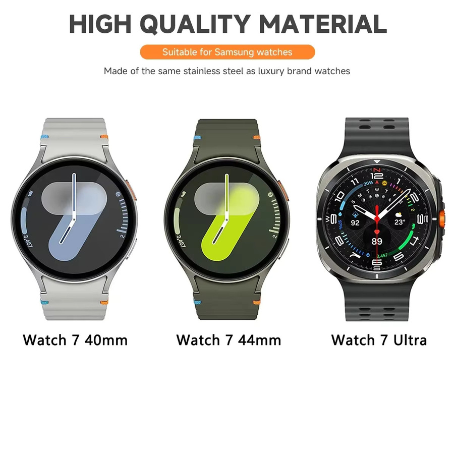 OAKCHARM Uhrenarmband Metall-Lünettenring für Samsung Galaxy Watch 7 Ultra 47 mm, Unisex - Bild 6