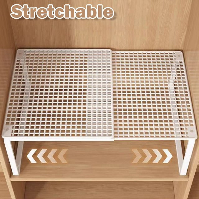 Meltset Schuhregal Organizer in Weiß, stapelbares und skalierbares Regal für das Schlafzimmer - Bild 1
